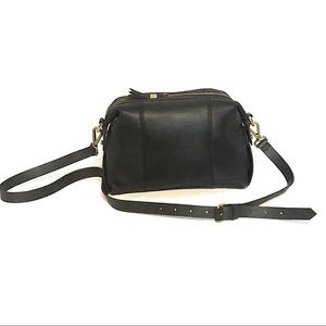 Madewell Glasgow black leather crossbody bag